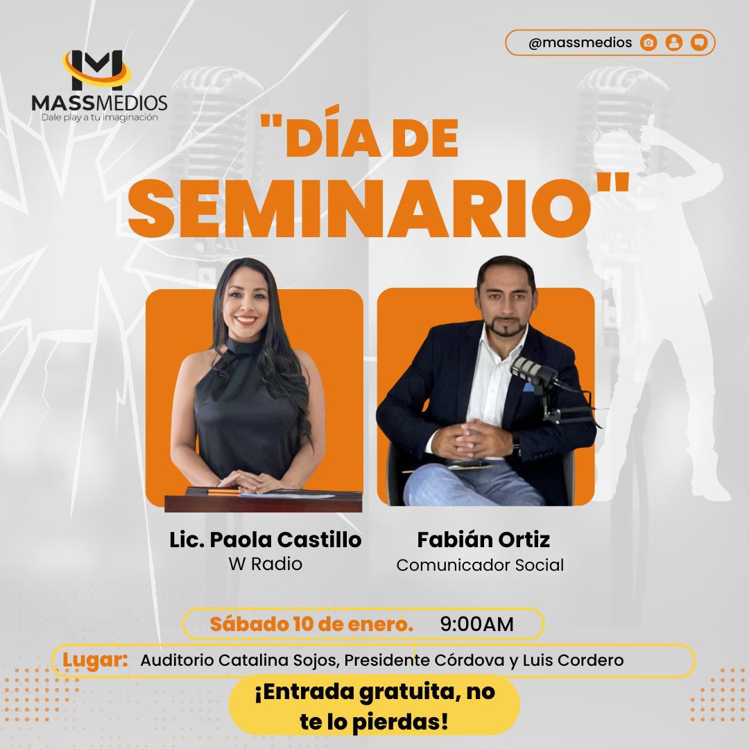 Día de Seminario Comunicación con Paola Castillo y Fabián Ortiz en Cuenca