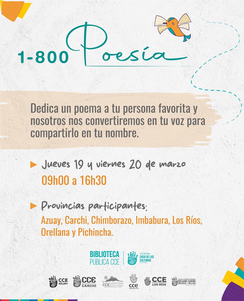 Celebramos la poesía 1800