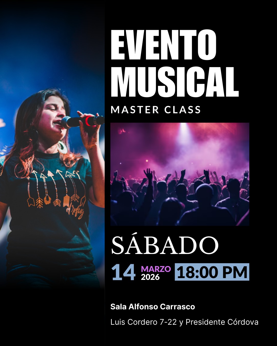 Evento musical Master class