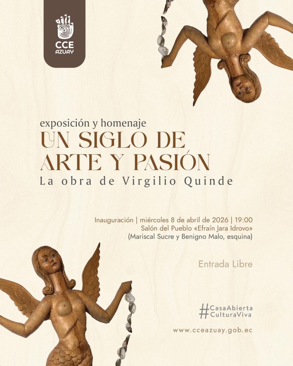 exposición Virgilio Quinde arte