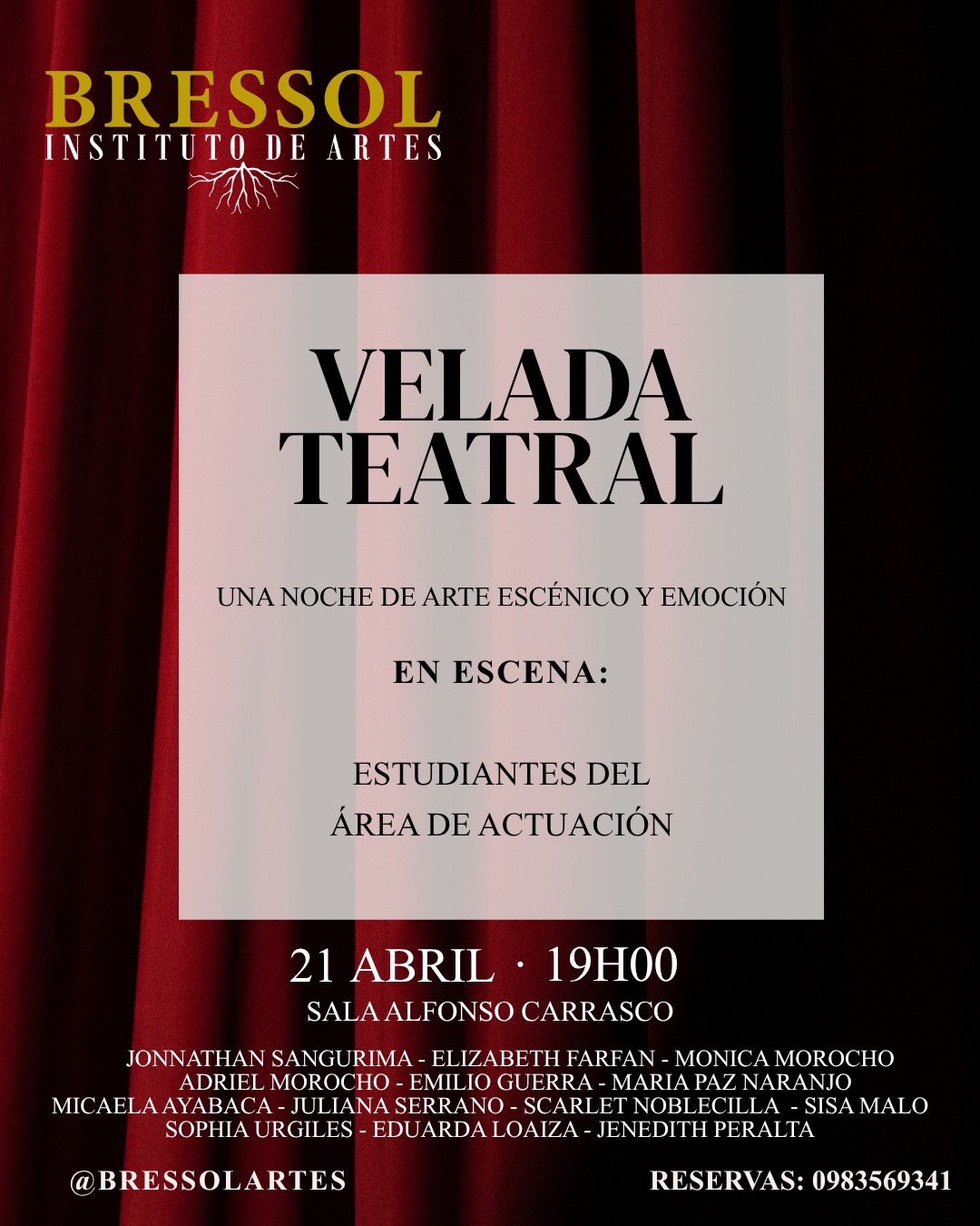 Velada teatral Bressol actuación