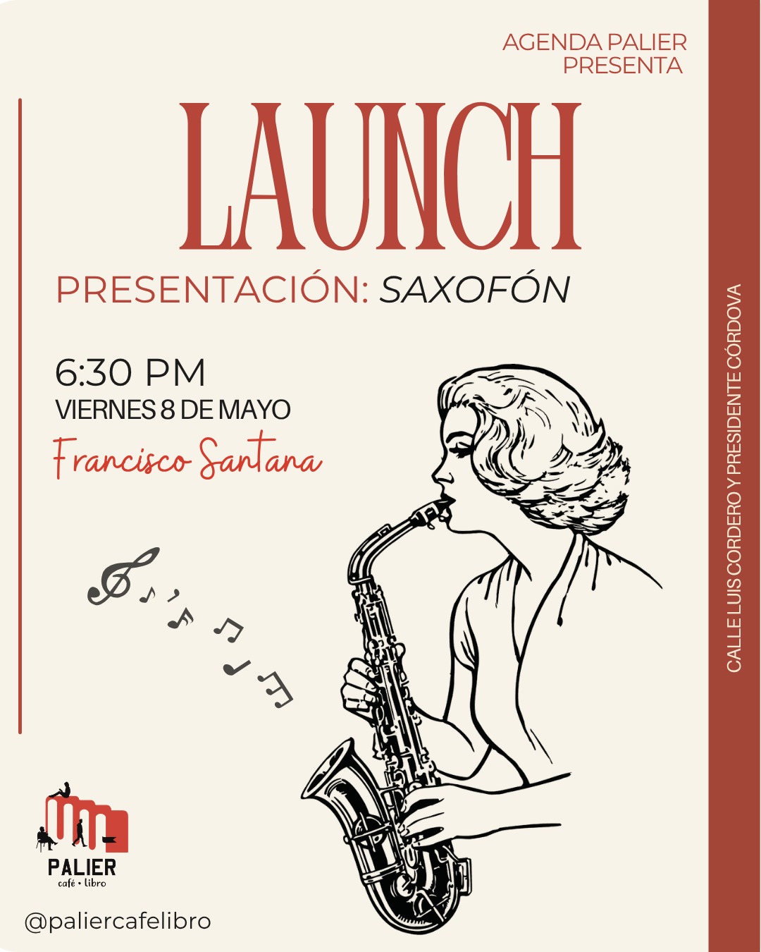 launch presentación saxofón